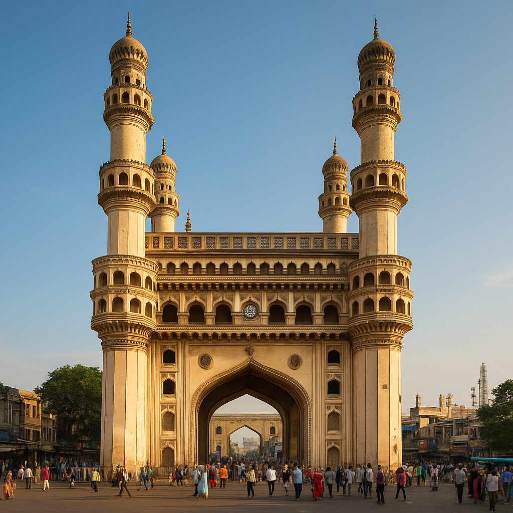charminar is tourist and travel places in hyderabad